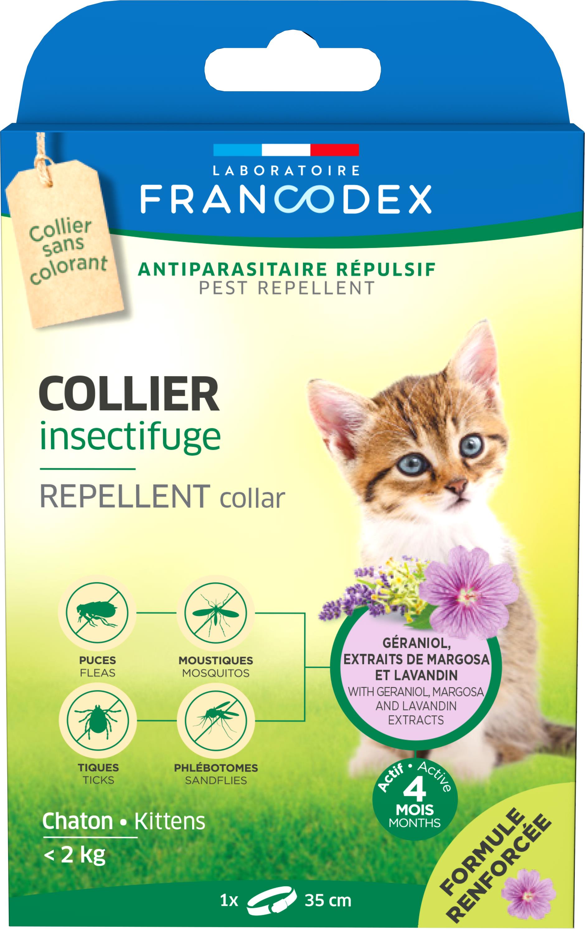 Pipettes anti-stress et répulsives pour chat x4 Francodex