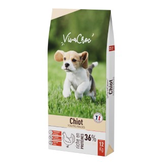 Croquettes Chien – VivaCroc Junior Poulet – 12 kg 1057843