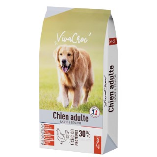 Croquettes Chien – VivaCroc Light Poulet – 3 kg 1057847