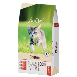 Croquettes Chat – VivaCroc Chaton Poulet – 2 kg 1057849