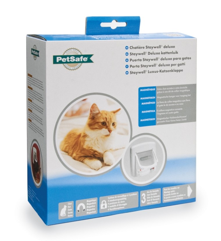 Chatière magnétique luxe Staywell blanche – PetSafe 201542