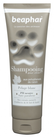 Hygiène Chien – Beaphar shampooing premium pelage blanc – 250 ml 209297