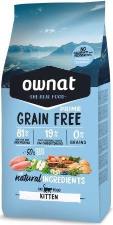 Croquettes Chat - Ownat Chaton Grain Free Prime Dinde & Poulet sans céréales - 3kg 413881