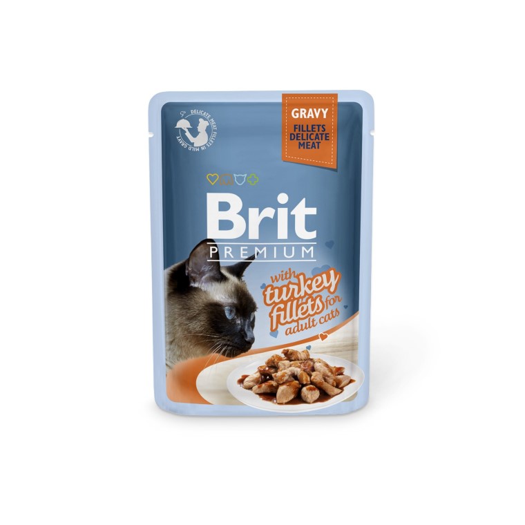 Boîte Chat - Brit Premium Pouches Gravy à la Dinde 413901