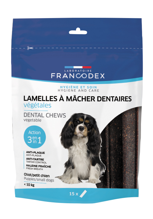 Friandises Chien - Francodex Lamelles à mâcher dentaires pour chiots et petits chiens x15 440030