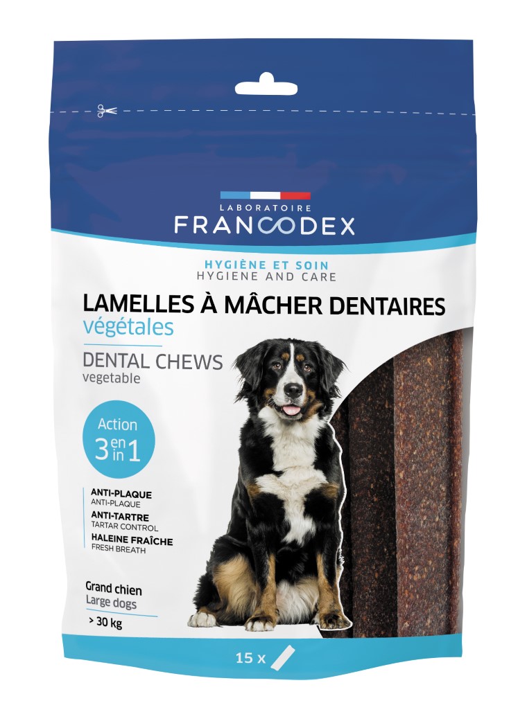 Friandises Chien - Francodex Lamelles à mâcher dentaires pour grands chiens x15 440031