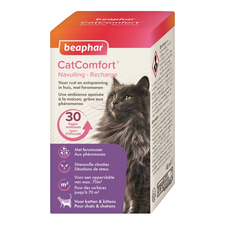 Beaphar - Diffuseur + Recharge aux Phéromones CatComfort pour Chat - 48ml