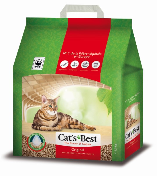 Litiere Vegetale Agglomerante Pour Chat Cat S Best Original 5l 2 1kg Hygiene Et Soins Chats Medor Et Compagnie