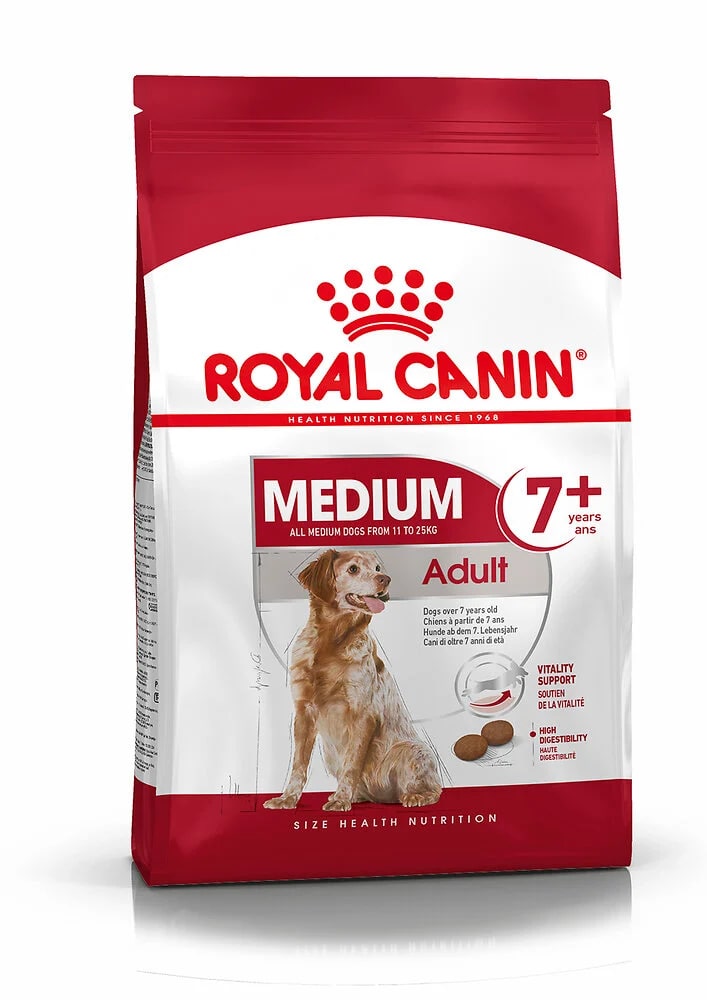 Croquettes Chien – Royal Canin Medium Adulte 7+ - 15 kg 923434